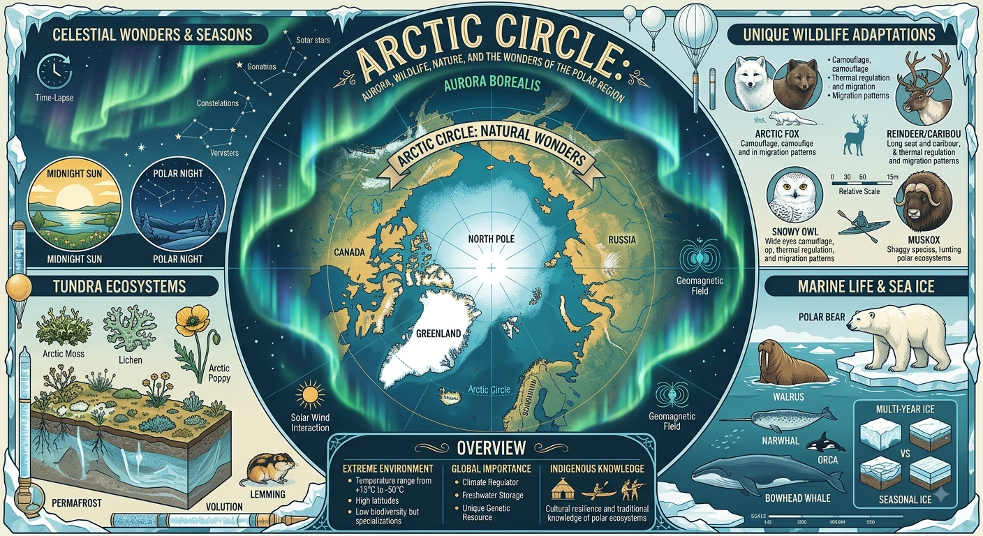Read more about the article Arctic Circle: Aurora, Wildlife, Nature, and the Wonders of the Polar Region