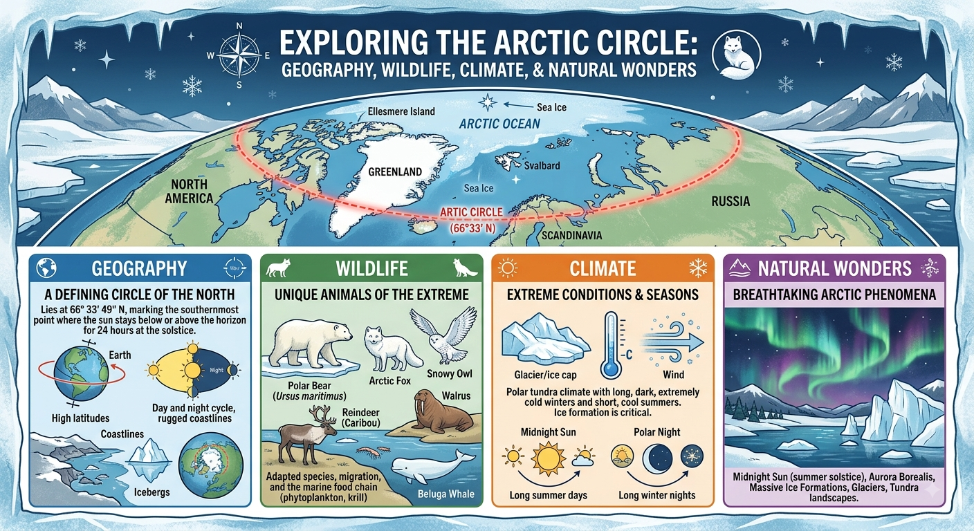 You are currently viewing Why Is the Arctic Circle So Special? Exploring Its Geography, Wildlife, Climate, and Natural Wonders