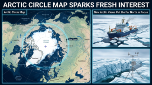 Read more about the article Arctic Circle Map Sparks Fresh Interest as New Arctic Views Put the Far North in Focus